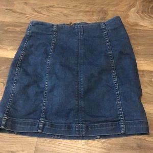 Free people denim skirt